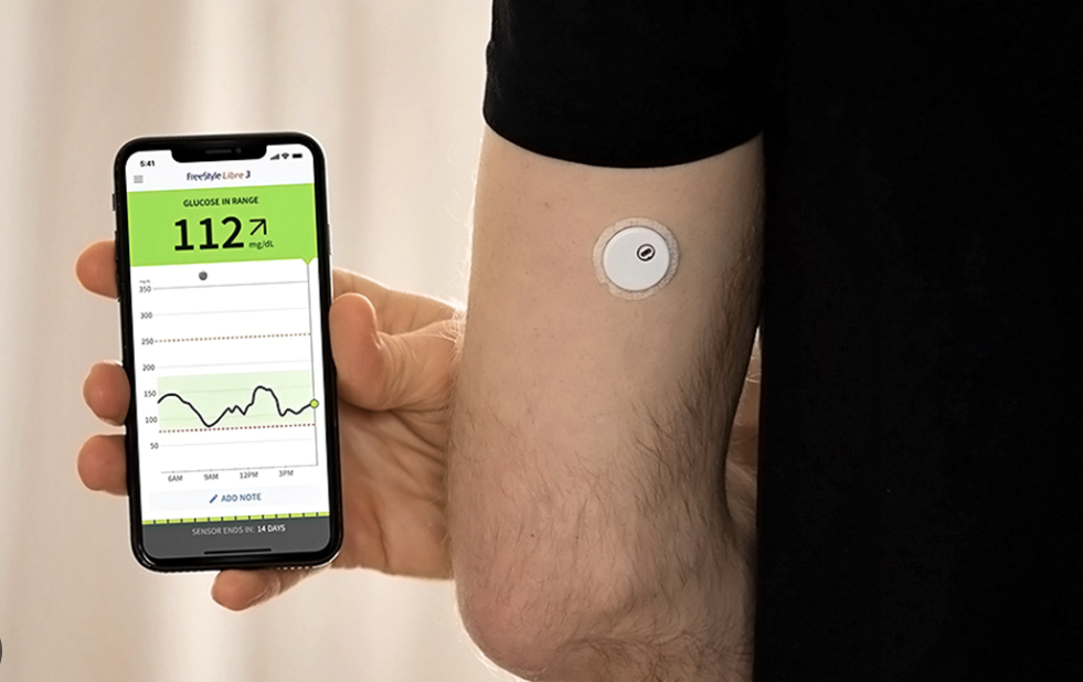 FreeStyle Libre 3 continuous glucose monitor for real-time metabolic health tracking